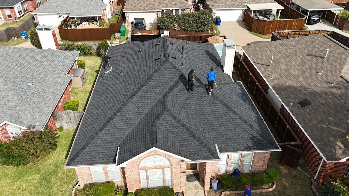 Slate & Tile Roof Repair work in progress on a Lodi property